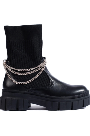 black Inomens boots Inith a...