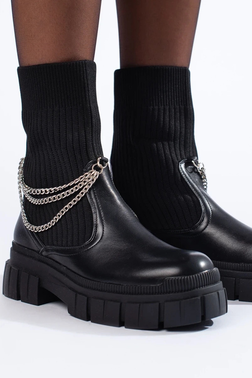 black Inomens boots Inith a flexible... black Inomens boots Inith a flexible...