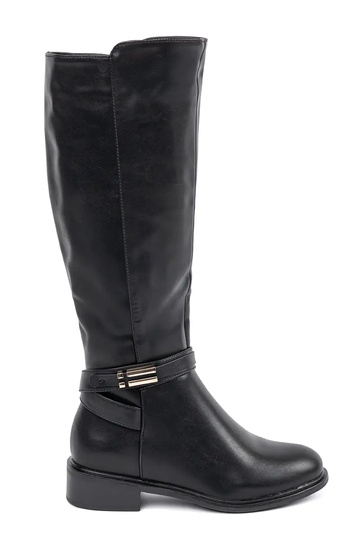 black INomens boots flat