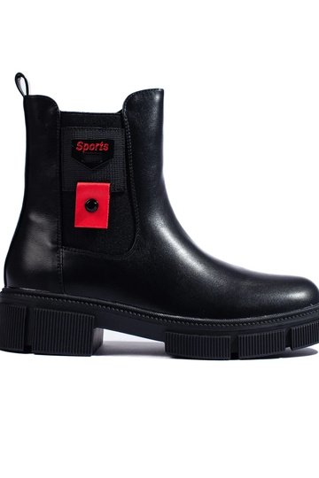 Czarne sztyblety damskie na...