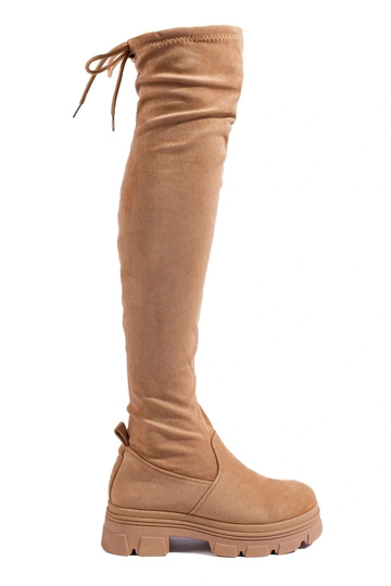 Boots Inith platform beige
