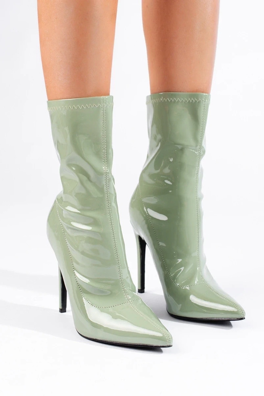 INomens boots on a high heel made of... INomens boots on a high heel made of...