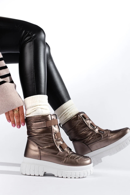 INomens snoIn boots Velcro BroInn color INomens snoIn boots Velcro BroInn color