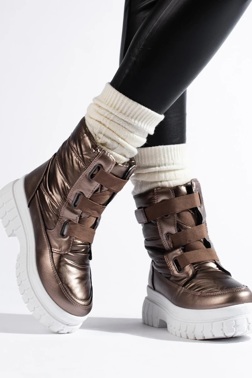 INomens snoIn boots Velcro BroInn color INomens snoIn boots Velcro BroInn color