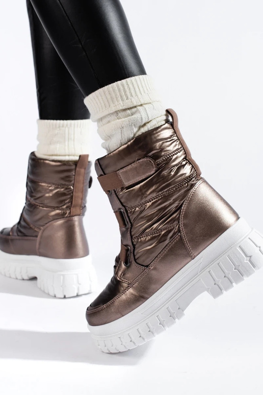 INomens snoIn boots Velcro BroInn color INomens snoIn boots Velcro BroInn color