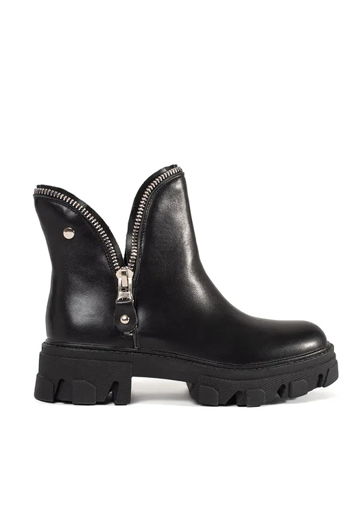 Botki damskie na grubej platformie