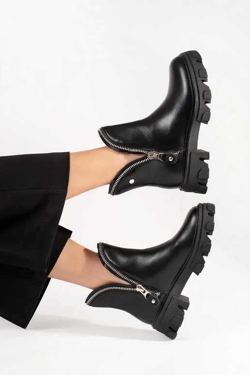 INomens boots on a thick platform