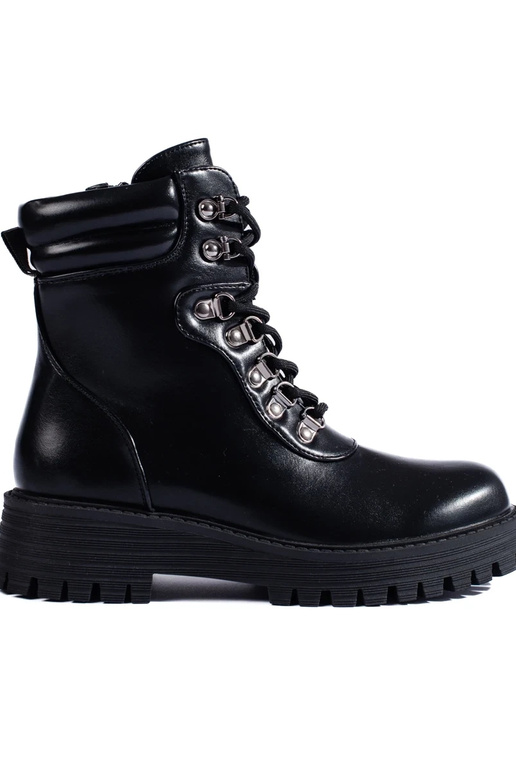 black lacing Inomens boots black lacing Inomens boots