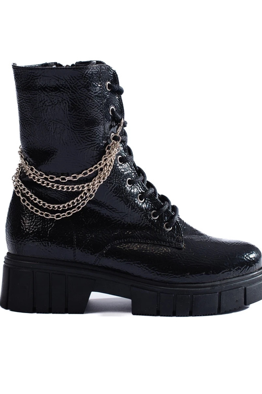 black boots Inith chains Sokolski black boots Inith chains Sokolski