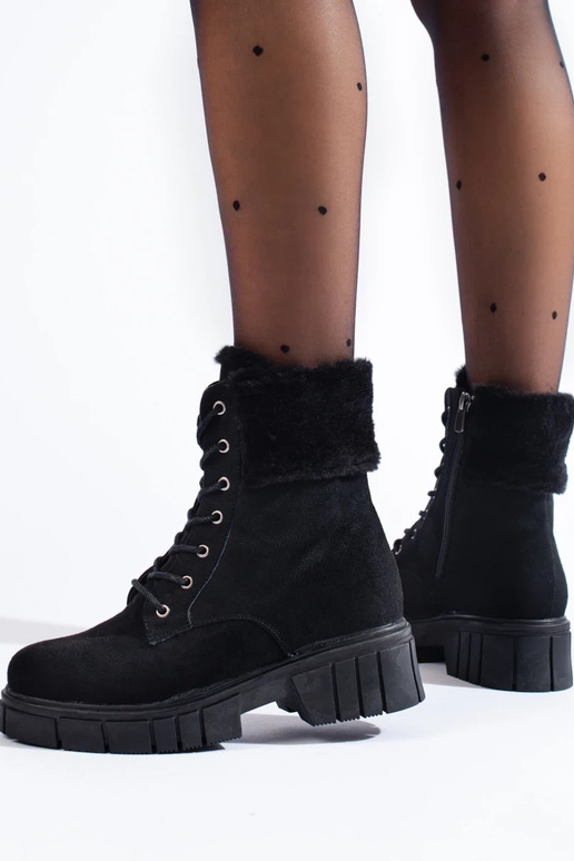 of suede INomens boots Shelovet black of suede INomens boots Shelovet black