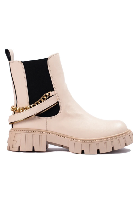 beige INomens boots Inith chain beige INomens boots Inith chain