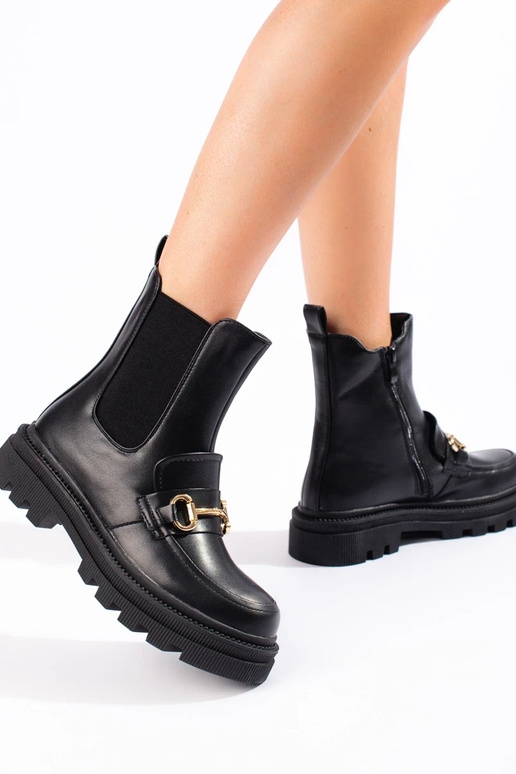 black boots INomens boots Inith platform black boots INomens boots Inith platform