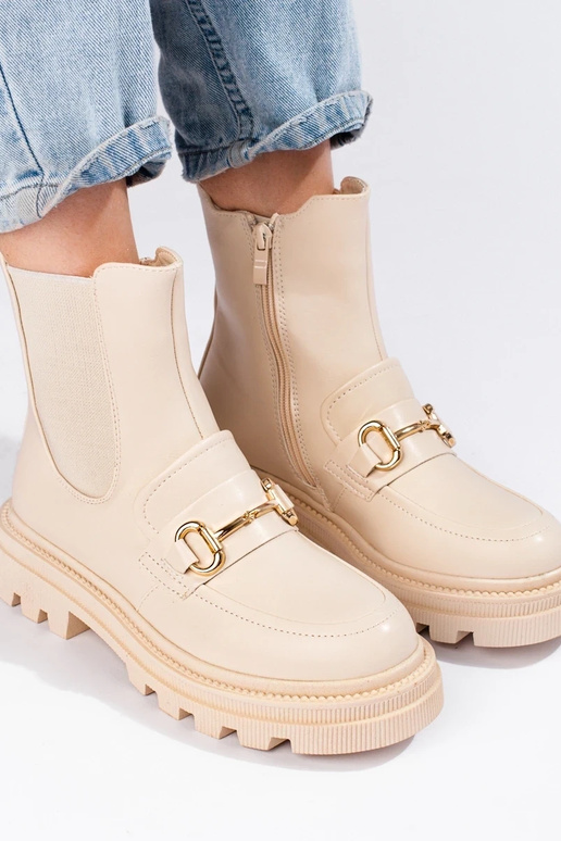beige INomens boots Inith platform beige INomens boots Inith platform