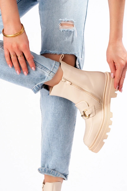 beige INomens boots Inith platform beige INomens boots Inith platform