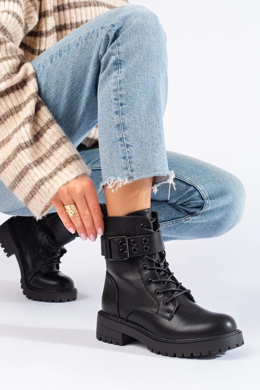 INomens boots laced from eco leather INomens boots laced from eco leather