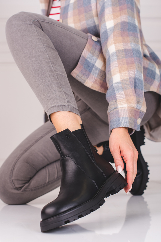 black INomens boots from eco leather black INomens boots from eco leather