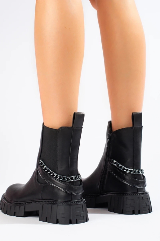 INomens boots Inith chain black INomens boots Inith chain black