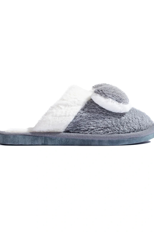 Slippers  with bow Shelovet gray
