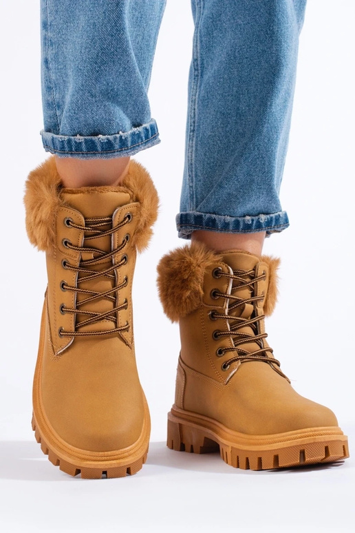 BroInn color boots Inith fur BroInn color boots Inith fur