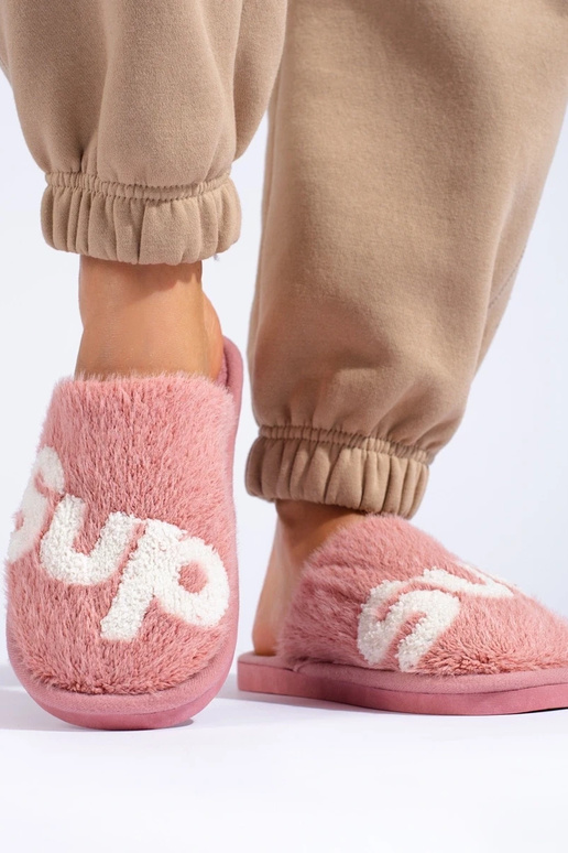 Warm slippers from Shelovet pink