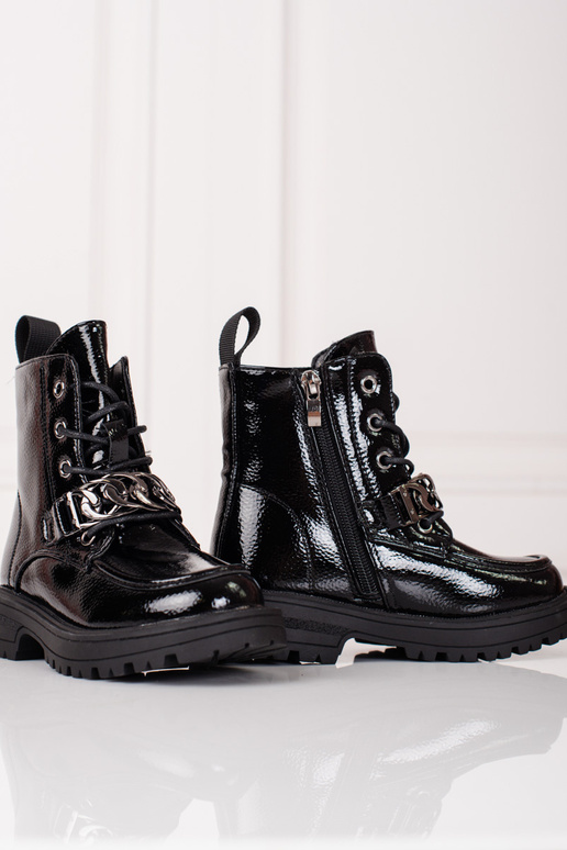 Inith laces boots girly black