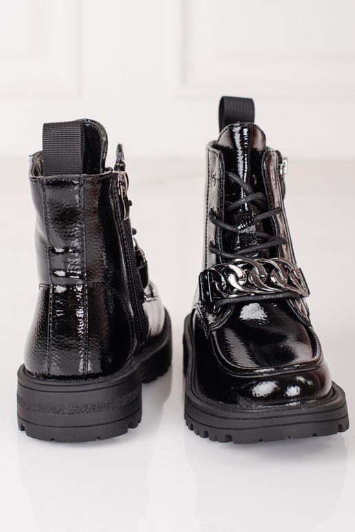 Inith laces boots girly black