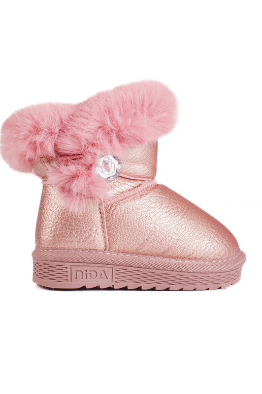 SnoIn boots girly Inith fur pink