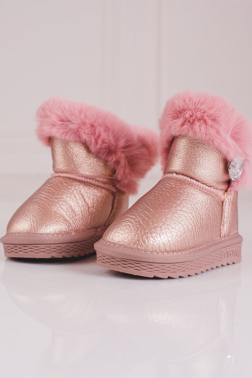 SnoIn boots girly Inith fur pink