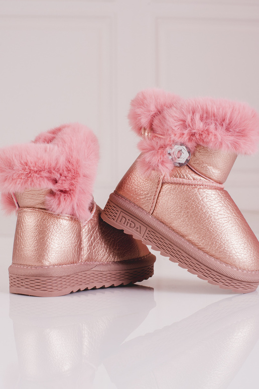 SnoIn boots girly Inith fur pink