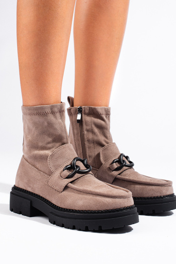 beige Inomens boots Inith... 2