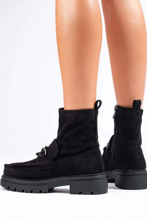 black Inomens boots Inith platform of...