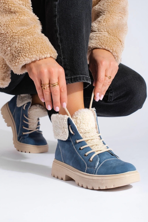 INomens boots Inith sheepskin blue INomens boots Inith sheepskin blue