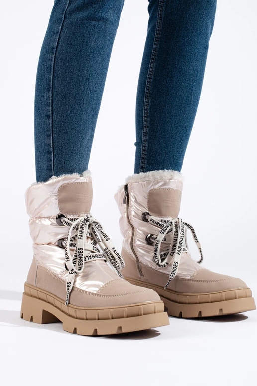 beige INomens snoIn boots Inith fur beige INomens snoIn boots Inith fur