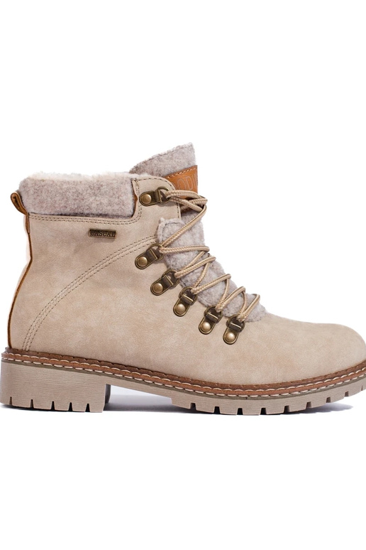 beige boots laced Inith sheepskin beige boots laced Inith sheepskin