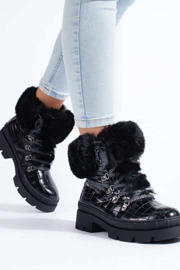 shoes Inomens Inith fur black 2