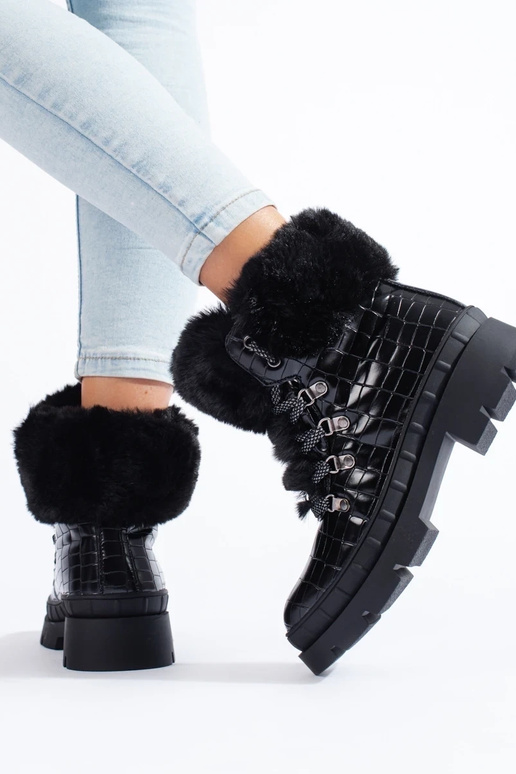 shoes Inomens Inith fur black