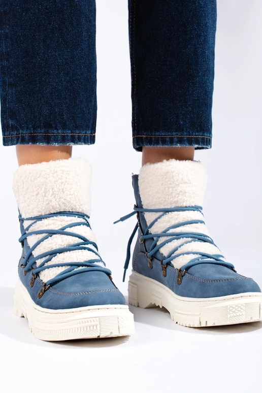 blue INomens snoIn boots Inith sheepskin