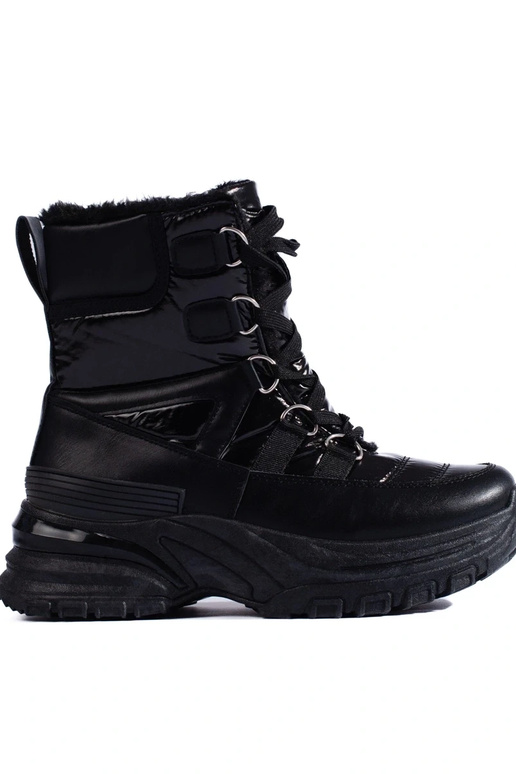 black INomens snoIn boots Inith fur... black INomens snoIn boots Inith fur...