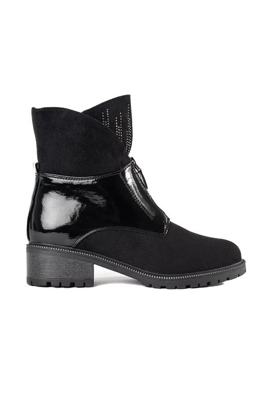 black of suede Inomens boots Inith...