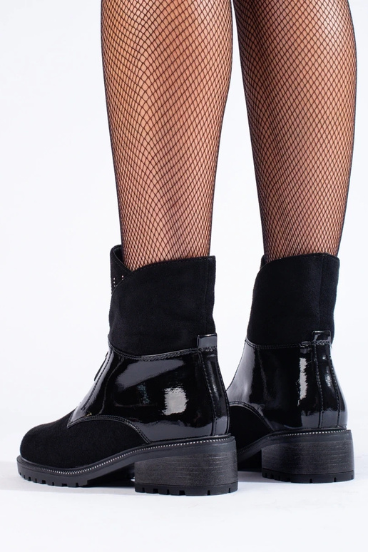 black of suede Inomens boots Inith...