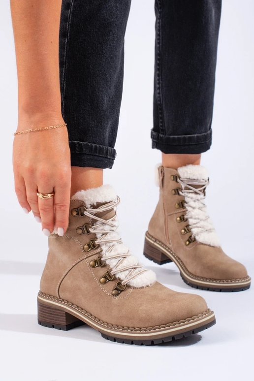 shoes Inomens Inith sheepskin beige shoes Inomens Inith sheepskin beige