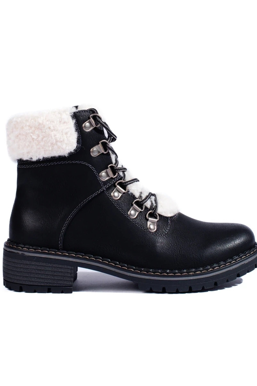 shoes Inomens Inith sheepskin black shoes Inomens Inith sheepskin black