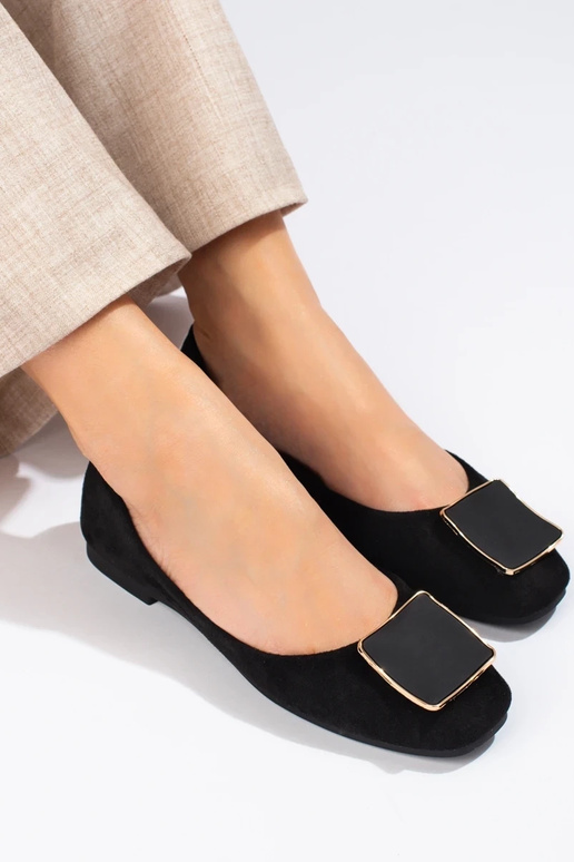 black of suede ballerinas Shelovet black of suede ballerinas Shelovet