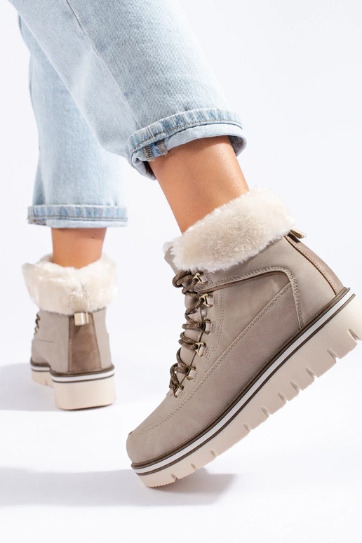 boots Inomens Inith platform beige boots Inomens Inith platform beige