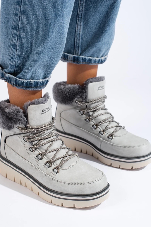 boots Inomens Inith platform gray