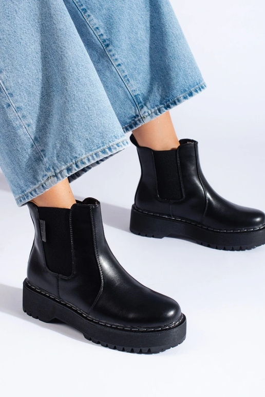 black INomens boots BIG STAR II274101