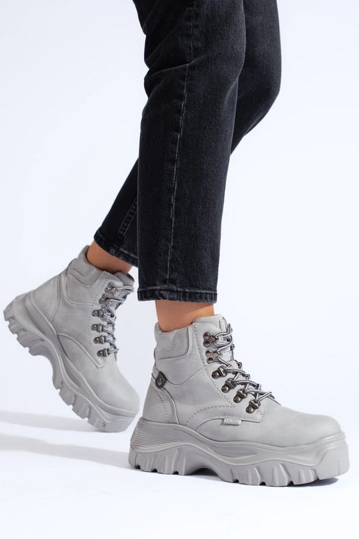 gray boots BIG STAR KK274367