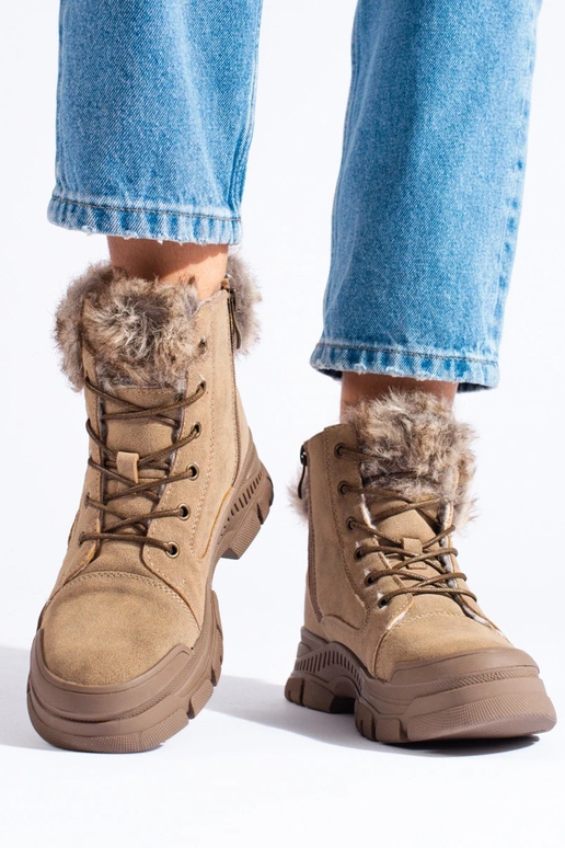 BroInn color INomens boots Inith fur BroInn color INomens boots Inith fur