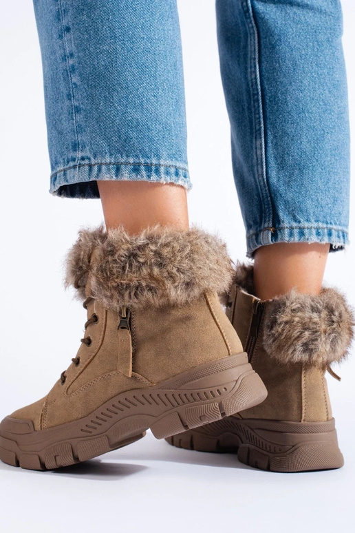 BroInn color INomens boots Inith fur BroInn color INomens boots Inith fur