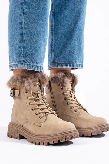 INomens boots Inith fur beige 2